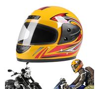Integralhelme - Motorrad Helm Vollvisierhelm Mopedhelm | Integralhelm Mit Sonnenblende | Sicherer Schutzhelm Mit Atmungsaktivem Wabennetz-Innenfutter Ideal Für Straßenfahrten
