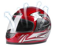 Integralhelme - Motorrad Helm Vollvisierhelm Mopedhelm | Integralhelm Mit Sonnenblende | Sicherer Schutzhelm Mit Atmungsaktivem Wabennetz-Innenfutter Ideal Für Straßenfahrten