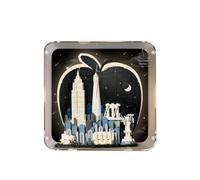 Integrated Acrylic Display Case for Lego 21066 New York City: The Big Apple Skyline Building Set, Dustproof Transparent Box - Only Display Case, Display Box Compatible with Lego 21066
