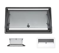 Integrated Blind & Mosquito Net Motorhome Side Window 700x600mm 70° Opening Angle for Cara RVs Trailers Perfect for Bug Protect & Privacy
