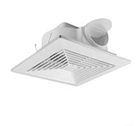 Integrated Ceiling Ventilation Fan White Powerful Silent Exhaust for Kitchen Bathroom Home Improvement(28 * 28cm)
