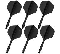 Integrated Dart Flights and Shafts, 6PCS PP Material All-in-One Molded Stems with Fixed 90-Degree Angle for Enhanced Performance and Stability - Darts Accessories for Casual and Competitive Play