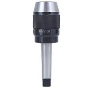Integrated Drill Chuck MT3 APU16 High Speed Steel Milling Machine Accessory Durable Precise Design Flat Tail Drill Chuck for Milling Machine Tools Heavy Duty Metalworking
