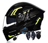 Integrated Flip Up Front Motor Helmets ECE DOT Approved Anti-fog Dual Visors Racing Motorcycle Modular Helmet Noise Reduction Ventilation Men Women 55~62cm