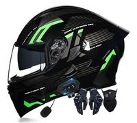 Integrated Flip Up Front Motor Helmets ECE DOT Approved Anti-fog Dual Visors Racing Motorcycle Modular Helmet Noise Reduction Ventilation Men Women 55~62cm
