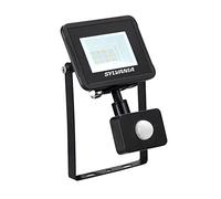 Integrated Start LED IP54 Floodlight with PIR Black 10W 3000K