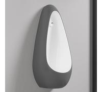 Integrated Wall Mounted Urinal Drop S with F System & Urine Divers Ideal for Space Saving Bathrooms and Public Restrooms