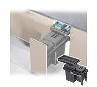 Integrated Waste Separation System with Pull Out Hidden Drawer Stackable Recycling Bins for Efficient Waste Sorting Eco Friendly and Space Saving Design