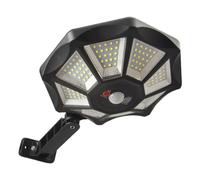 Integrated Waterproof 168 LED Garden Lighting - Remote Motion Sensor Street Lights, Solar Induction Lamp, Resilient Yard Fixture, Long-lasting Security Appliance | Special Energy-Saving Item For Doorw