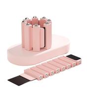 Integrated Weighted Wristbands Silicone Fitness Straps Hands Feet Universal Training Steel Bead Design Multiple Weights(Pink pair 2 lbs)