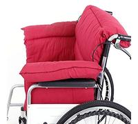 Integrated Wheelchair Cushion for Pain Relief, Comfy Lumbar Support and Soft Nonslip Chair Seat Pad