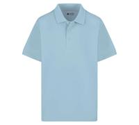 Integriti Schoolwear Age 2-16 School Plain Polo 100% Cotton Shirt Short Sleeve 15 Colours Childrens Boys Polo Shirt Girls Polo Shirt School Uniform P.E. Sky Blue