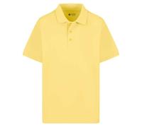 Integriti Schoolwear Age 2-16 School Plain Polo 100% Cotton Shirt Short Sleeve 15 Colours Childrens Boys Polo Shirt Girls Polo Shirt School Uniform P.E. Yellow
