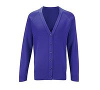 Integriti Schoolwear Girls School Knitted Cardigan Uniform Age 3 4 5 6 7 8 9 10 11 12 13 14 15 16 + Adult Sizes Royal Blue