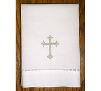 Integrity Designs Linen Cloth for Baptism with Silver Cross