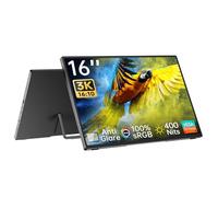 Intehill 3K Portable Monitor 16 Inch, Anti-Glare Matte IPS Panel, 3072x1920, 16:10, 100% sRGB, 400nits, Lightweight, Aluminium-Alloy Body, Ultra-Slim Bezel, VESA, USB-C & HDMI for Laptop (U16ZA)