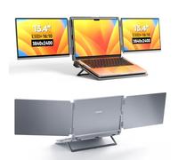 Intehill LR13U 4K Laptop Screen Extender, Dual 13.4 Inch Laptop Screen Extender, IGZO Portable Anti-Glare Screen 100% sRGB 500 nits, Foldable Travel Monitor