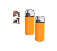 Inteigrity Portable Nose Hair Trimmer, Rechargeable Portable Nose Hair Trimmer for Men & Women, 2 in 1 Manual Electric Waterproof Ear Noses Hairs Trimmers(Orange*2pcs)
