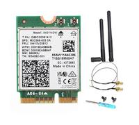 Intel AX211 WiFi 6E Card, Tri-Band, Up to 2.4 Gbps, M.2 CNVio2, Bluetooth 5.3, Windows 10/11 Linux Compatible