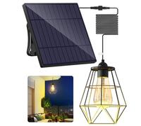 intelamp Solar Pendant Light 4000mAh 5M Cable Shed Chandelier