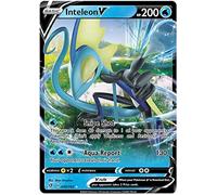 Inteleon V 049/192 Ultra Rare Pokemon Card (SWSH Rebel Clash) + 1x TitanCards® Toploader