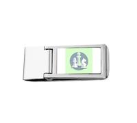 Intellect Mentality Chess Pieces Slim Money Clip Stainless Holder Pocket Wallet