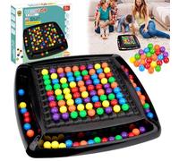 Intellectual Chessboard - Dual Duel, Intellectual Chess Board, Rainbow Ball Elimination Game, Intellectual Games for Kids and Adults, Tabletop Strategy Puzzle Games for Birthday Christmas (120PCS)