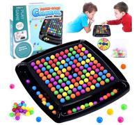 Intellectual Chessboard Intellectual Chess Board Game Strategy Board Games Chess Board Educational Rainbow Bead Matching Game Interactive Tabletop Strategy Puzzle Games for Kids & Adults