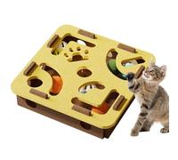 Intelligence Game with for Cats | Puzzle Box for Cats, Maze with Bells Size Small Medium Large Chewing Game Mental Stimulation Training for at Home