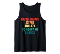 Intelligence is The Ability to Adapt to Change Retro Tank Top