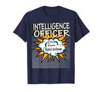Intelligence Officer - Funny Hero Job T-Shirt, Men, Navy Blue, XX-Large