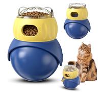 Intelligence Toy for Cats and Small Dogs, Interactive Treat Dispenser with Adjustable Opening, Roly Poly Food Ball with Slow Feeder, IQ Training Against Boredom for Indoor Cats