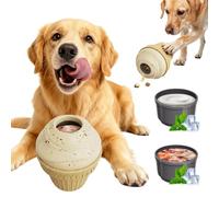 Intelligence Toy for Dogs, 3-in-1 Ice Cream Dog Toy: Frozen Treat Toy, Robust Chew Game & Treat Dispenser - Food Toy Against Boredom for Small, Medium and Large Dogs