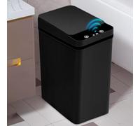 Intelligent 12L Sensor Kitchen Waste Bin - Bin with Sensor Technology, Touchless & Waterproof - for Office & Bathroom - Bin with Lid & No Noise Function - Black