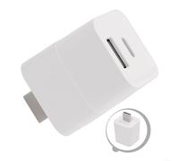Intelligent 2-in-1 Type-C and USB Adapter Switch for Tuya Smart-Life, with Time Control and Voice Control, for Various Devices, White (USB)