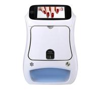 Intelligent 3d Mobile Nail Art Printer With Touch Screen, Automatic Intelligent - Digital Nail Stamping Machine For Custom Nail Designs, Ideal For Home & Nail Art Enthusiasts white