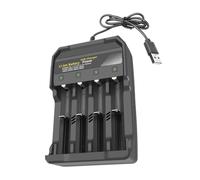 Intelligent 4Bay 18650 Battery Charging Adapter USB Powered With LED Indicators For 10440 14500 16340 16650 14650 Cells Multiprotection USB Battery Charging Adapter
