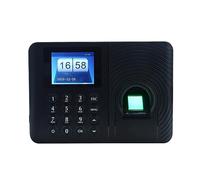 Intelligent Biometric Fingerprint Password Attendance Machine Employee Checking-in Recorder 2.4 Inch TFT LCD Screen DC 5V Large Storage Capacity