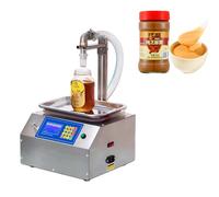 Intelligent Bottle Filler Automatic Filling Machine for Viscous Liquids, 20g -10kg Scale, 60 BPM Speed, Drip-Free Nozzle for Shampoo, Detergent, Sauce, Honey in Jars and Bottles(Brass pump)