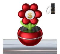 Intelligent Car Air Diffuser, Solar Aromatherapy Diffuser for Car Design with Symbol of Wealth Design - Symbol Design Total Rotation Accessory Dashboard Decoration