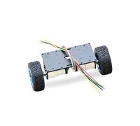 Intelligent Car Chassis Base 25GA370 Encoder 13/500PPR DC Gear electronic starter 1:30 8V12V Self Balancing Two-wheeled Frame Car Model EKFBQBGW(Hall X TB6612 Set,Rated 12V)