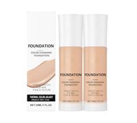Intelligent Color Correcting Foundation, 30ml/1 fl oz - Instantly Adapts to Your Skin Tone, lightweight Texture, Medium Coverage, long-Lasting Natural Dewy finish (Medium-2Pcs)