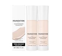 Intelligent Color Correcting Foundation, 30ml/1 fl oz - Instantly Adapts to Your Skin Tone, lightweight Texture, Medium Coverage, long-Lasting Natural Dewy finish (Light-2Pcs)