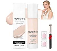 Intelligent Color Correcting Foundation,Buildable Coverage,Long-Lasting Natural Finish, Brighten Tone Beauty,for Mature Skin Face Foundations. (Light, L011)