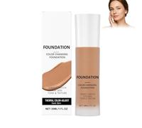 Intelligent Color Correcting Foundation, Color Changing Foundation, Hydrating Liquid Concealer, Long-lasting & Waterproof Natural Finish, Fits Skin Tone, Lightweight Texture, Medium Coverage (Dark)