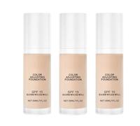Intelligent Color Correcting Foundation, Liquid Colour Adjusting Foundation for Mature Skin, Lightweight Texture, Medium to Full Coverage Concealer, Makeup Base Concealer Moisturizer (3)