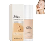 Intelligent Color Correcting Foundation, Liquid Colour Changing Foundation for Mature Skin, Adapts to Your Skin Tone, Lightweight Texture, Medium Coverage, Long-Lasting Natural Finish, 30ml (1PC)