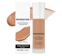 Intelligent Color Correcting Foundation, Liquid Colour Changing Foundation For Mature Skin, Hydrating Medium To Full Coverage Concealer, Lightweight Texture, Long-Lasting Natural Finish (Dark)