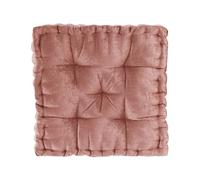 Intelligent Design Azza Pillow Cushion/Pouf, 20" W x 20" L x 5" H, Square Dusty Peach