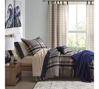 Intelligent Design comforters, Polyester, Navy/Tan, Twin XL